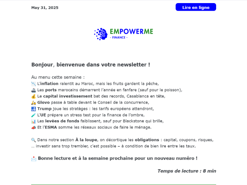 Abonnement Newsletter 1